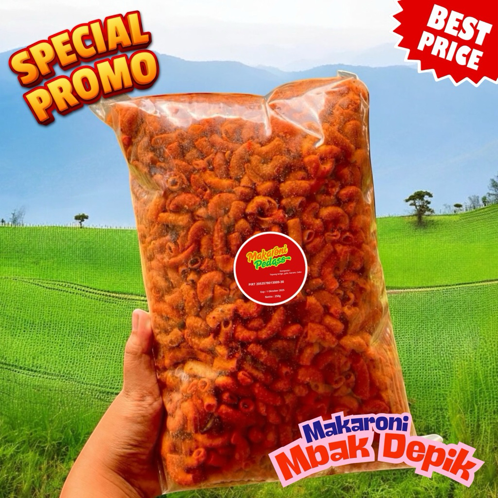 

Camilan Pedas Gila! Makaroni Extra Hot 250g Asli Surabaya