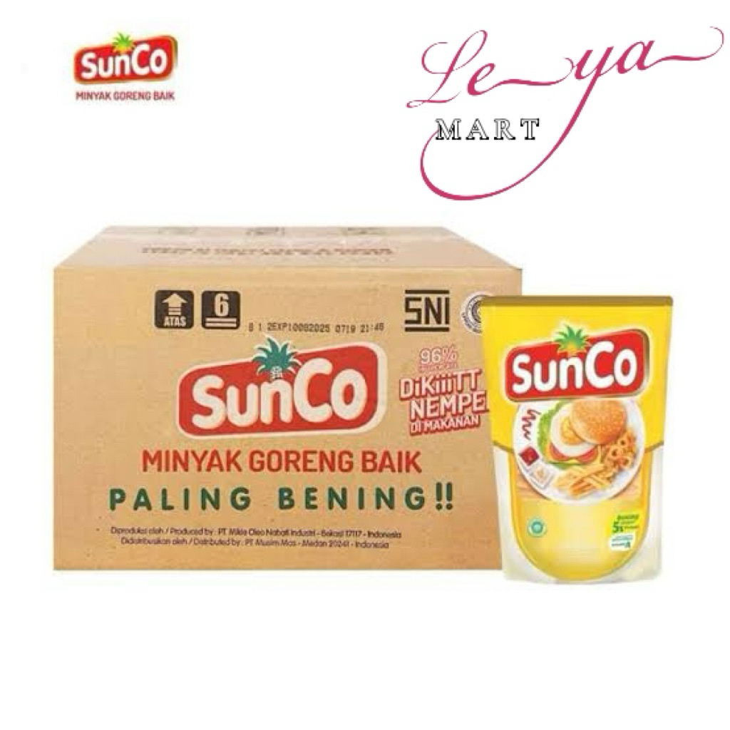 

SunCo 2 Liter (1 Dus Isi 6) – Minyak Goreng Terbaik
