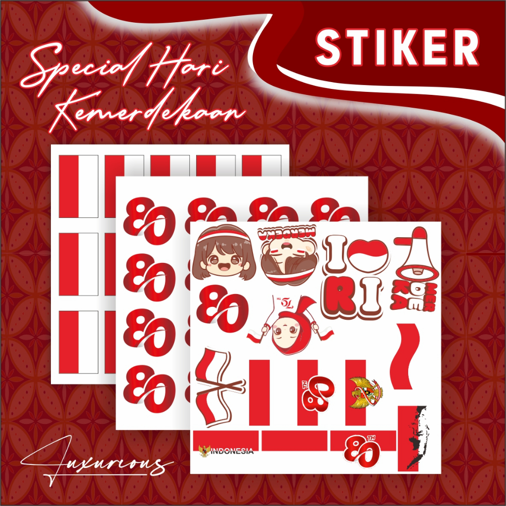 

STIKER PIPI AGUSTUSAN - STIKER PIPI MERAH PUTIH READY STOCK