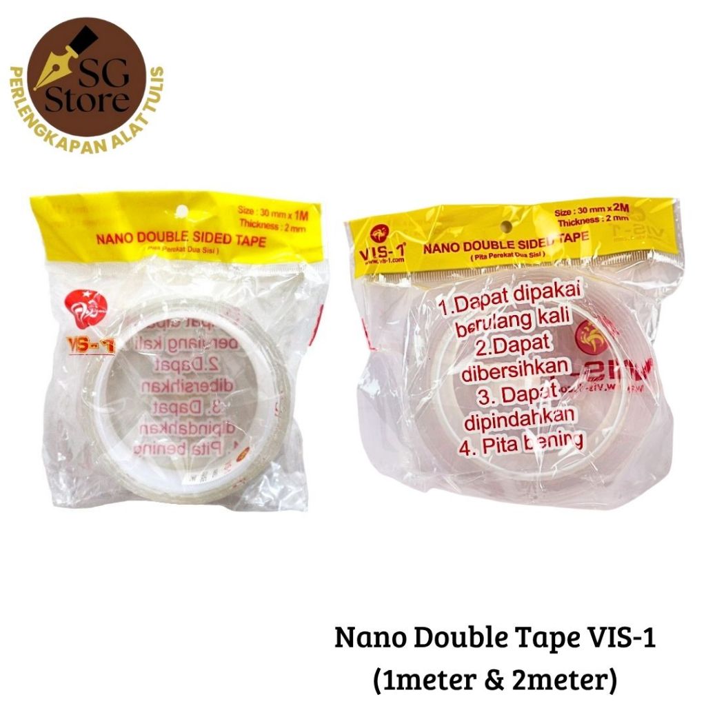 

Nano Double Side Tape/Solasi Perekat Dua Sisi / Isolasi Serbaguna Dua Sisi / Reuseable
