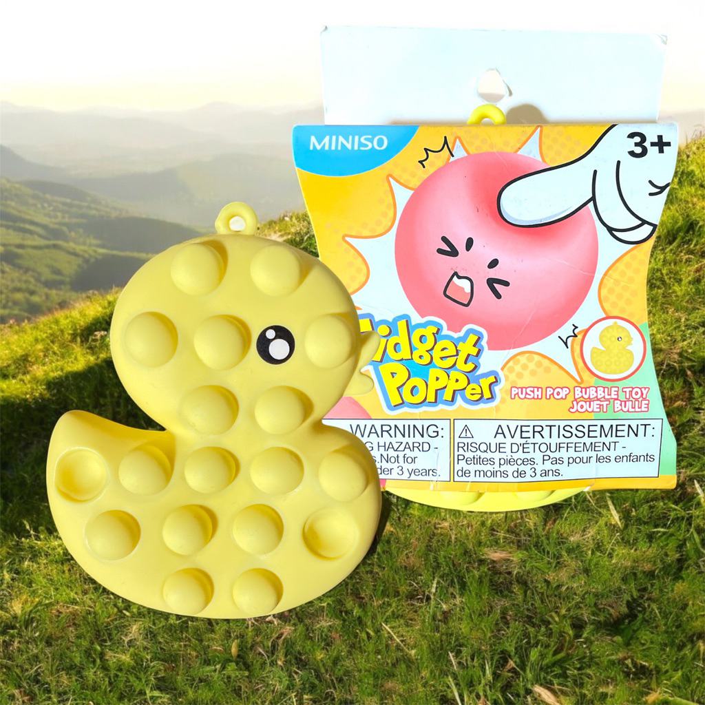 MINISO DUCK FIDGET POPPER POP IT MAINAN POP BEBEK