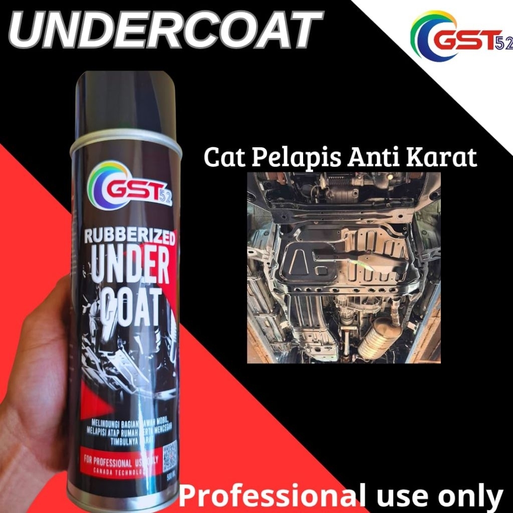 Anti Karat RUBBER UNDERCOAT Gst52 - 500ml Cat pelapis anti karat plingkut kolong mobil