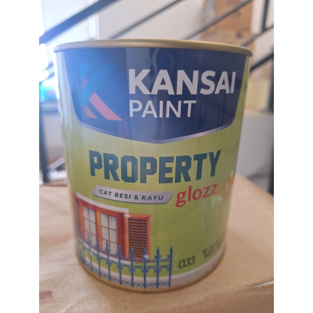 

PROMO Kansai Property Glozz - Super White - 1kg cat minyak kayu besi PUTIH