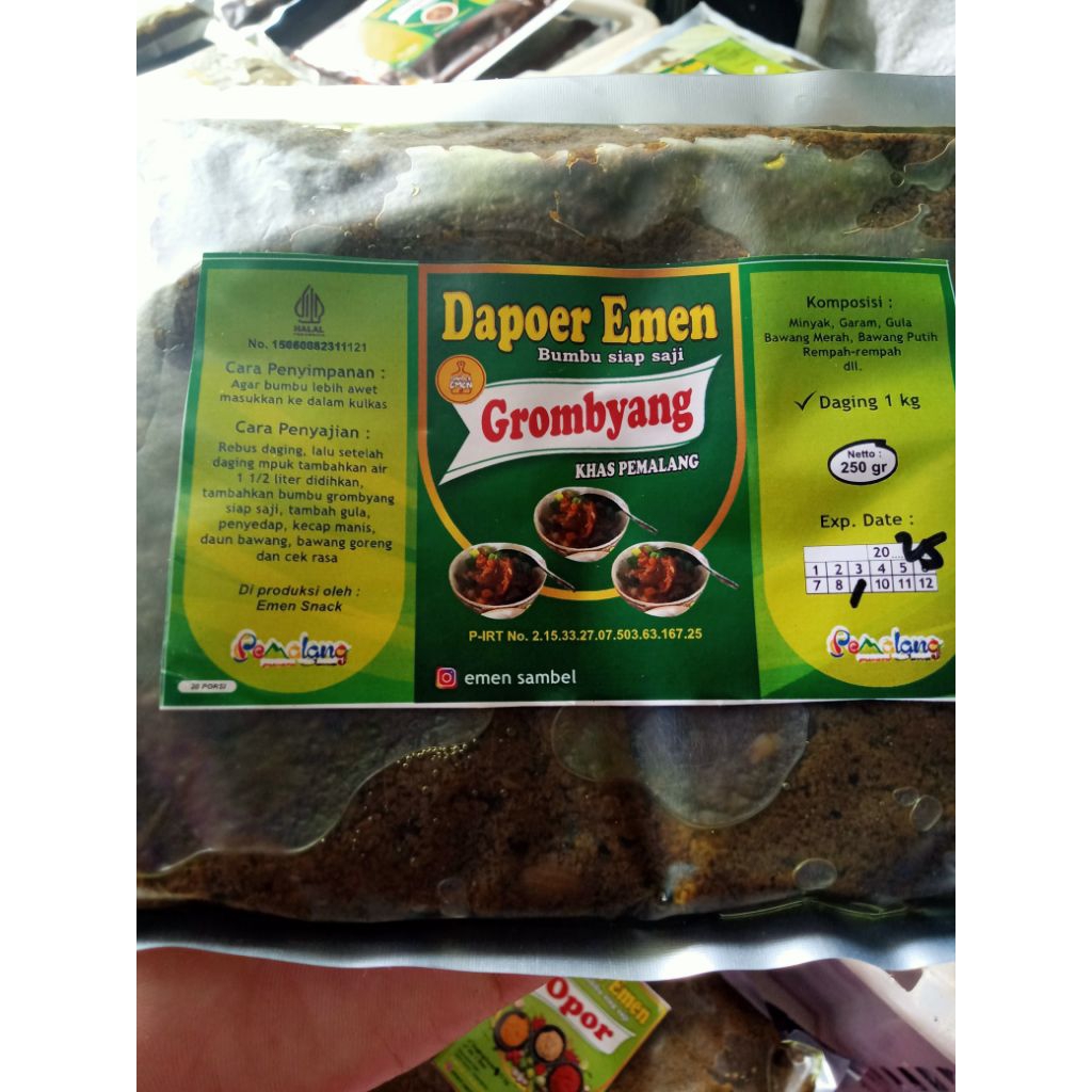 

Bumbu Grombyang khas Pemalang 250gr dari dapoer emen.