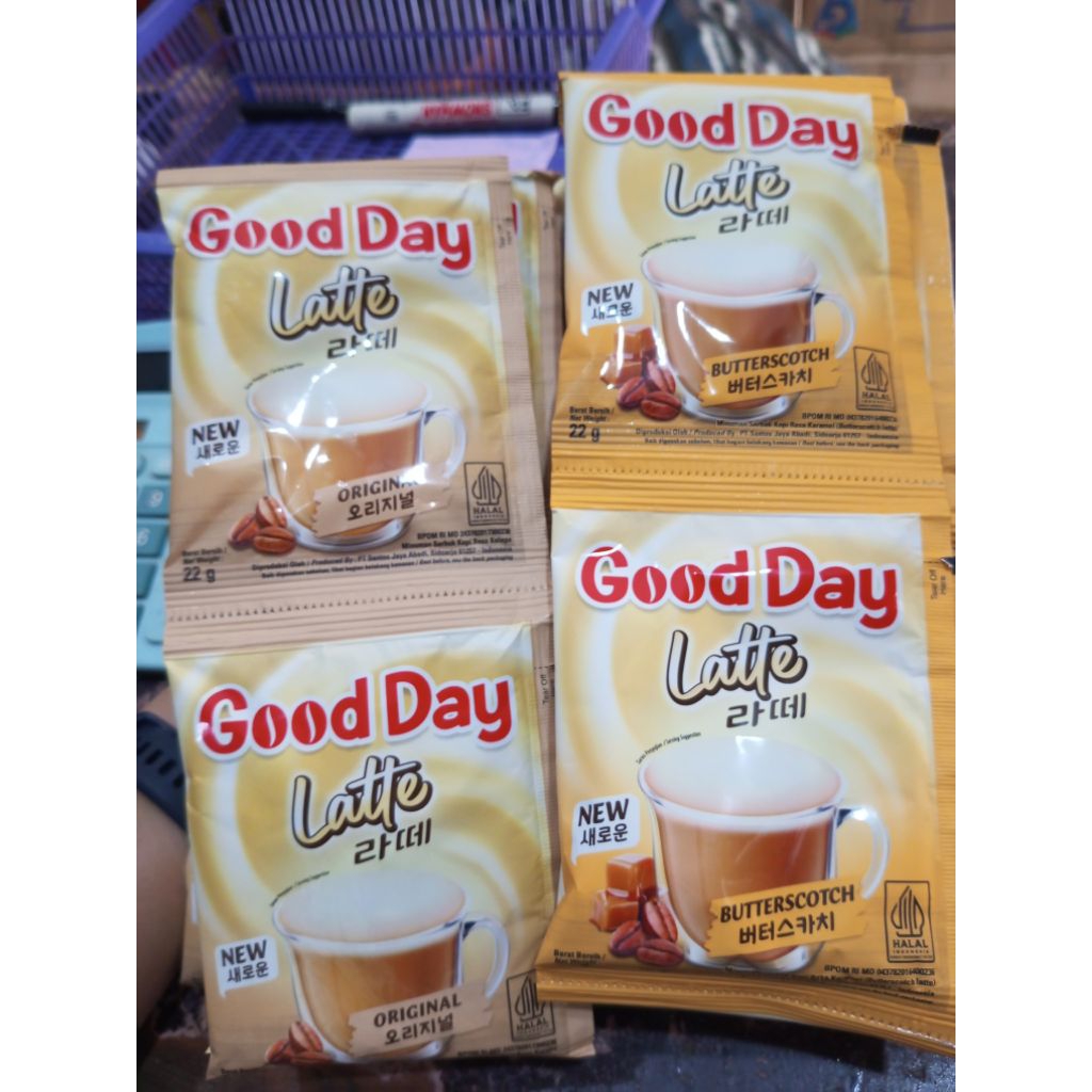 

Good day latte rasa original dan butterscotch sachet renceng (1 renceng isi 10 sachet) / kopi renceng