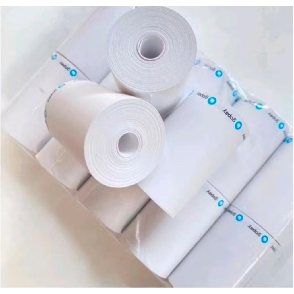 

struk thermal gopay ukuran 58x40mm paket 10pcs/10rol