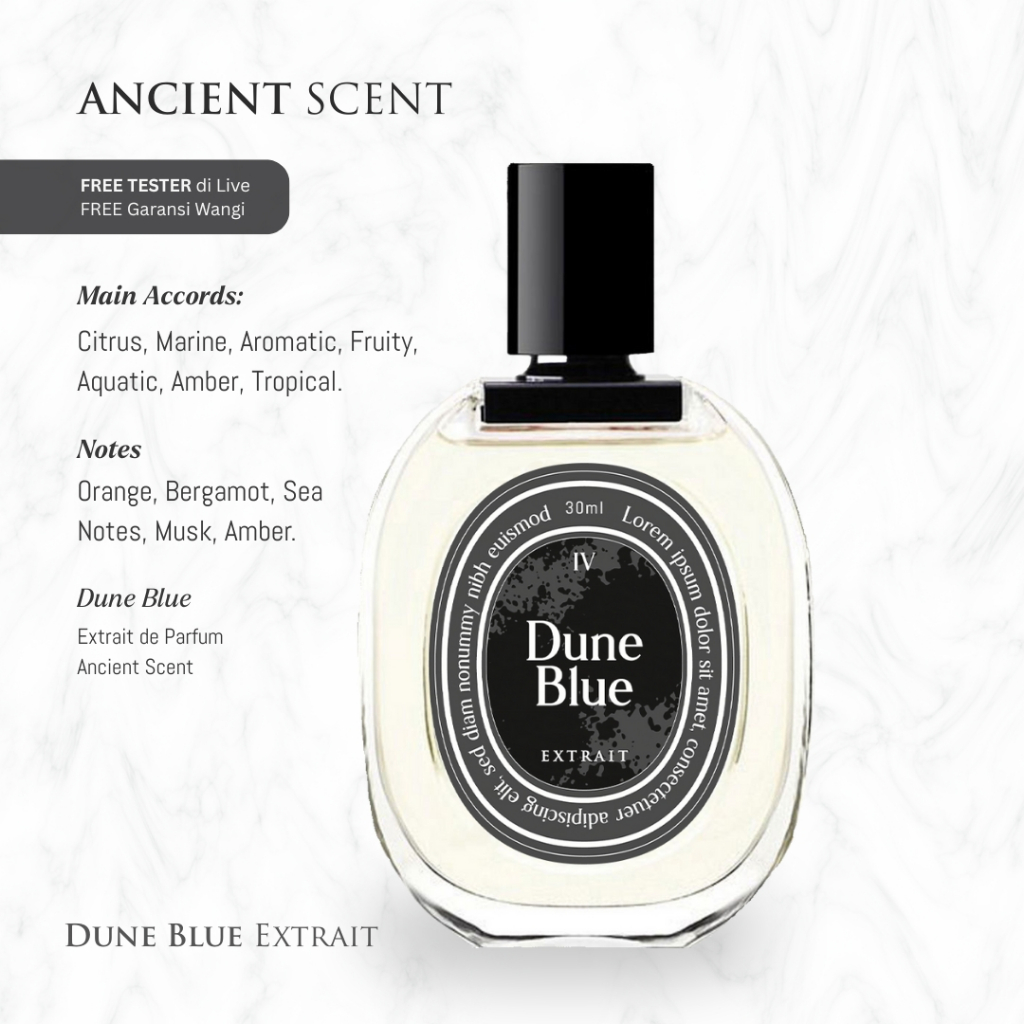 Ancient - DUNE BLUE (Extrait de Parfum) - Perfume Pria