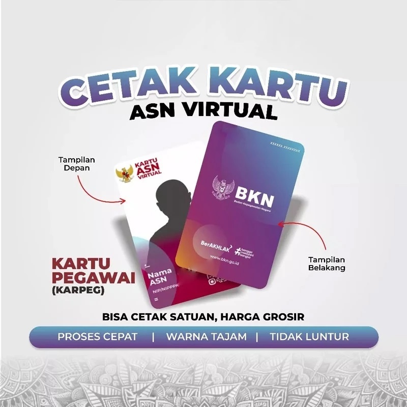 

Cetak Kartu BPJS KIS Kartu Digital Fisik Bisa Satuan Anti Luntur Bahan PVC Tebal 2 SISI Murah