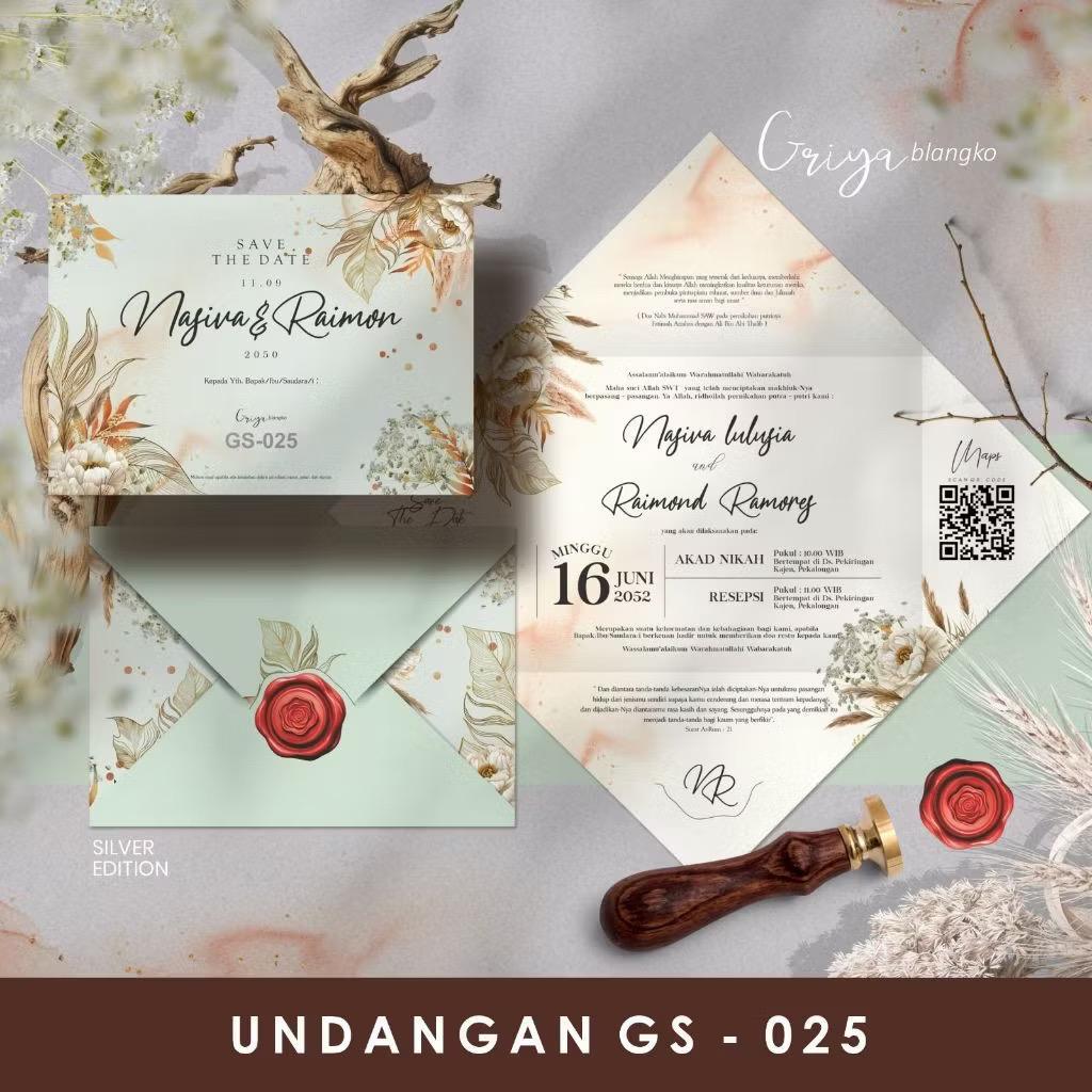 UNDANGAN GS | GRIYA BLANGKO SILVER EDITION | Undangan Pernikahan Murah | Blangko Undangan | Griya Bl