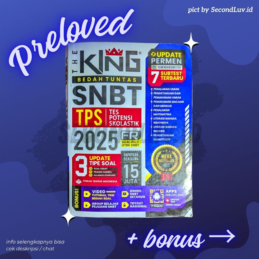 

PRELOVED | THE KING UTBK SNBT 2025 + TKA GASS POLL