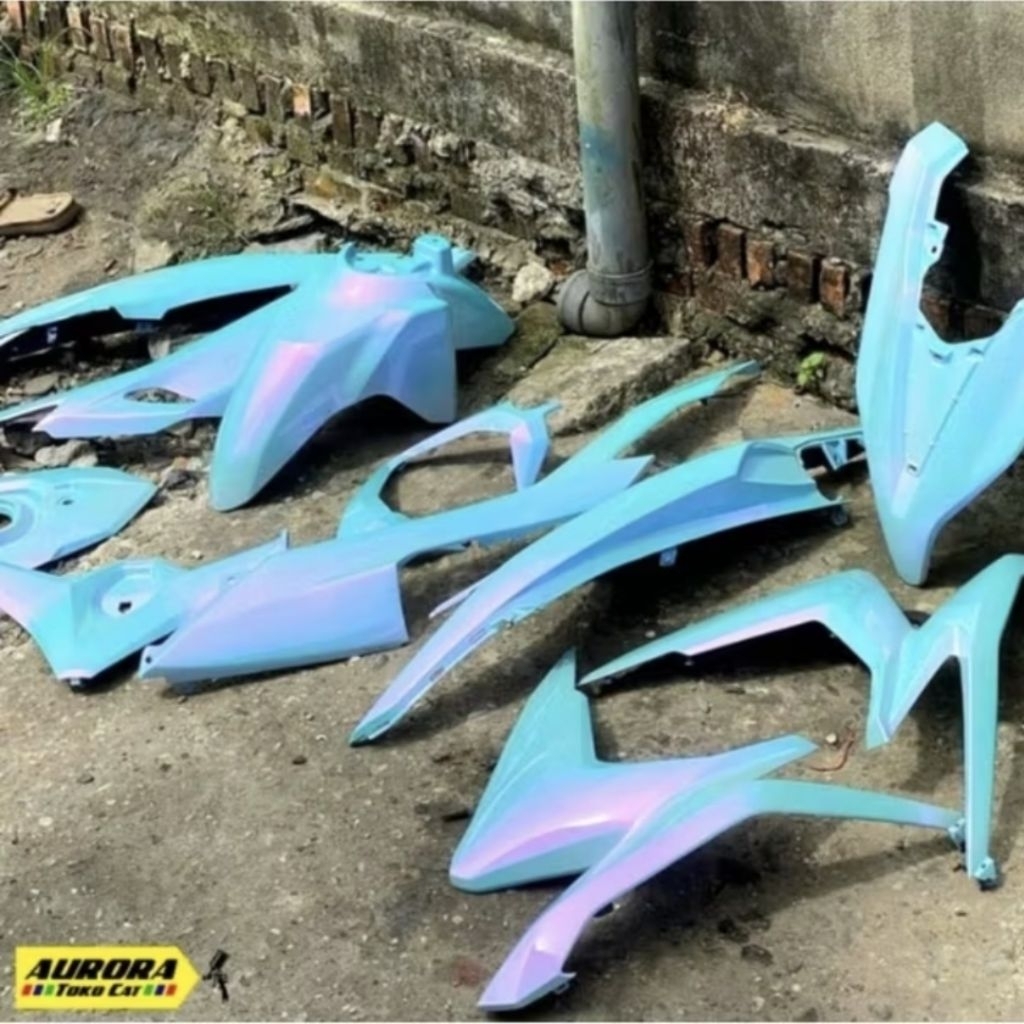 Paket Cat Dasaran Biru + Lembayung Ungu Penta Super Gloss MD Blue+ Lembayung Ungu