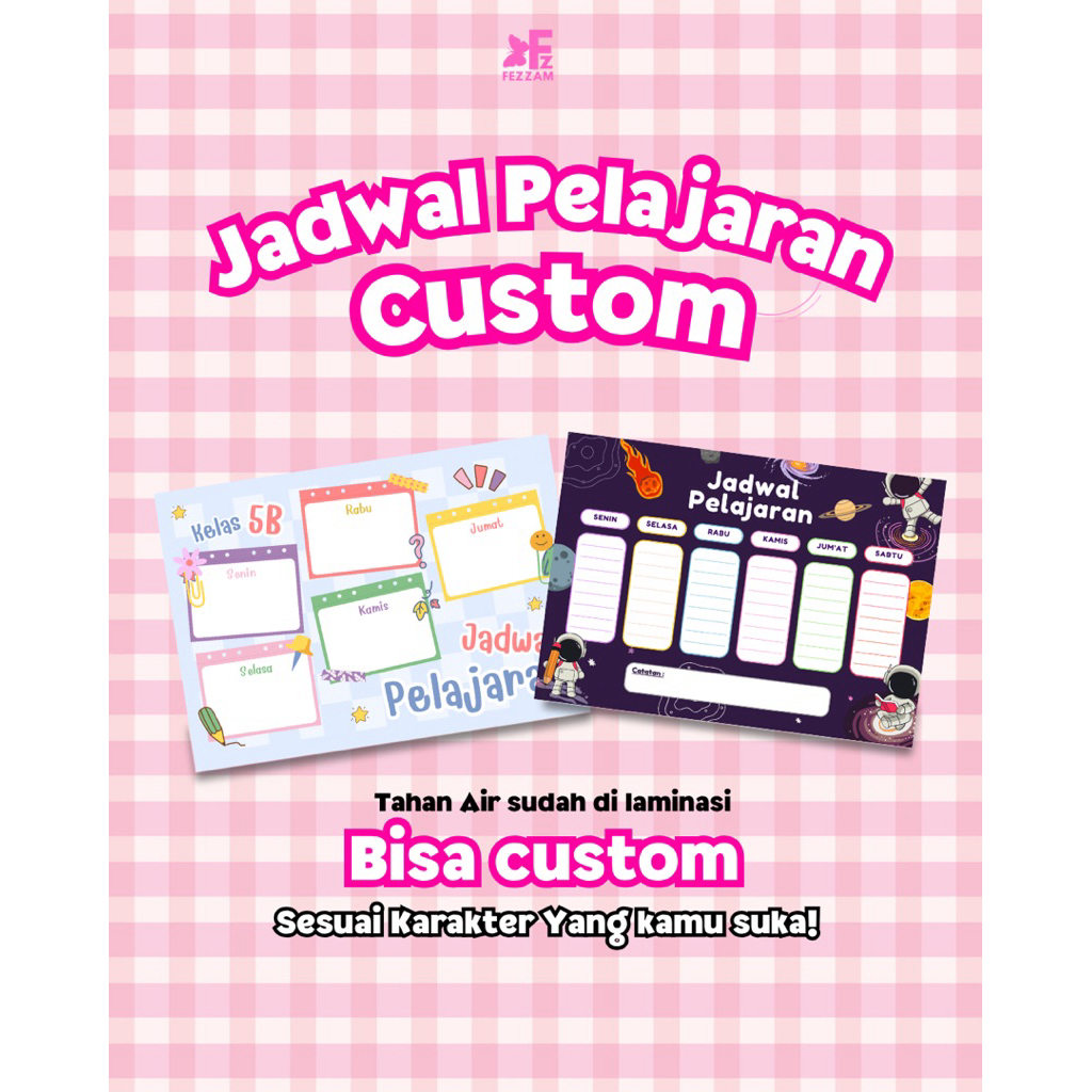 

Jadwal Pelajaran Custom Ukuran a4