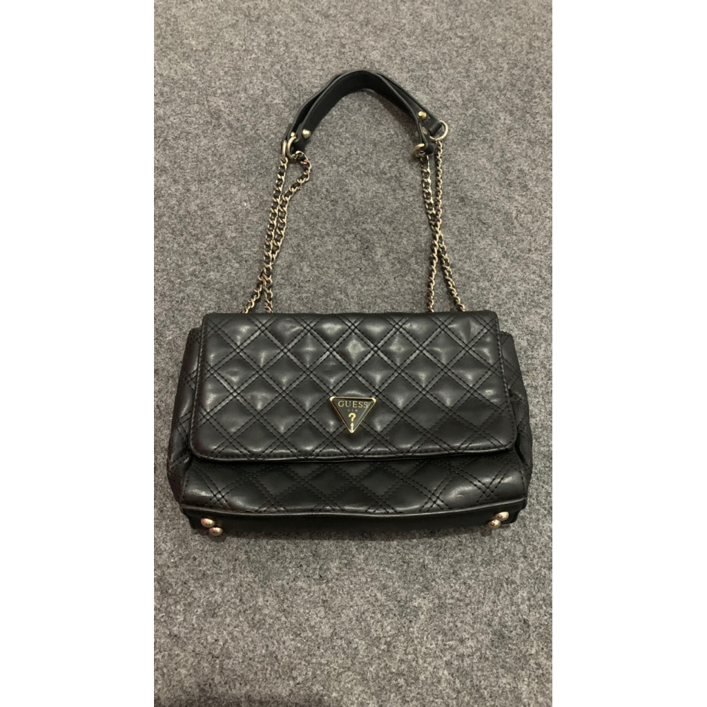 Preloved tas guess hitam