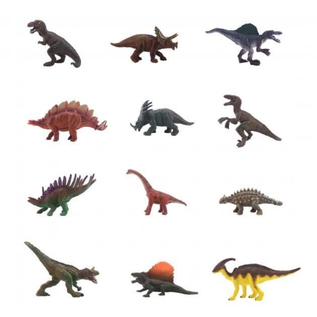 Miawmiaw_Id Emco Dinosaurs Dinosaurus Figure Assorted
