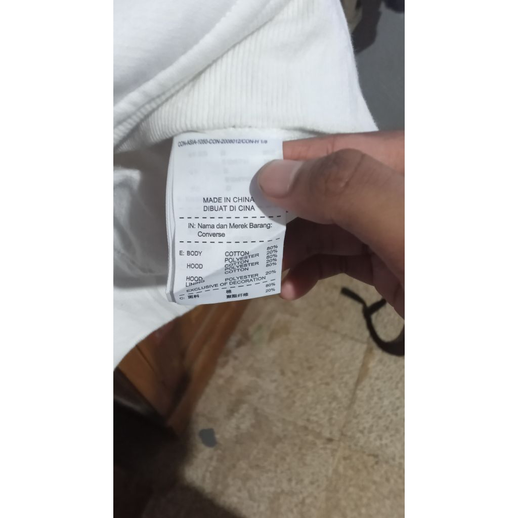 Hoodie Converse Duks court Basic Small Logo Second