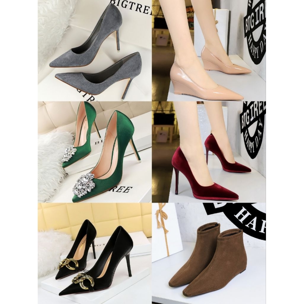 Ready Stock Sepatu Bigtree Heels Wanita