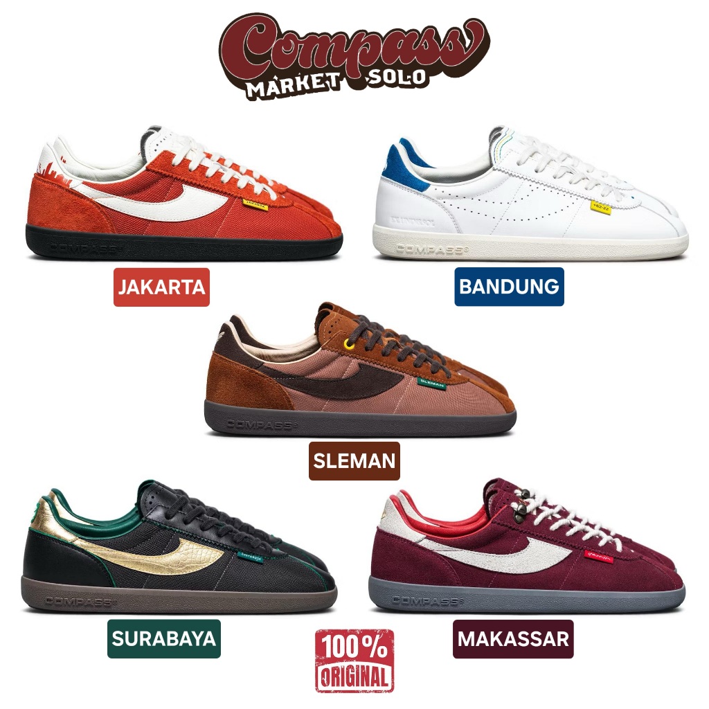 [ORIGINAL] SEPATU COMPASS TRIBUNE DIVERCITY MAKASSAR / SLEMAN / JAKARTA / BANDUNG / SURABAYA