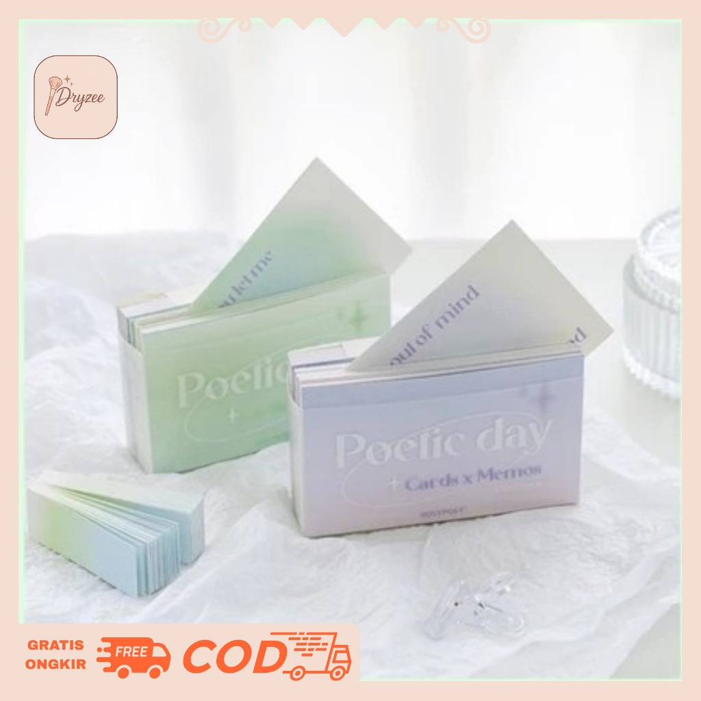 

Sticky Note Memo Note Card Poelic day Soft Colour 356 Lembar - RP04