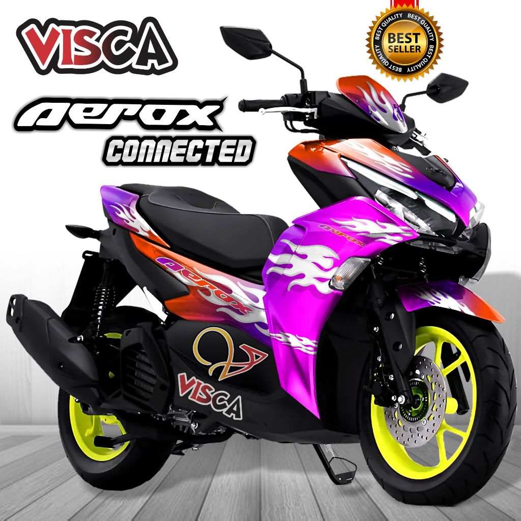 Bisa COD / Decal Aerox 155 Connected 2021 2022 Full Body Stiker Variasi Aerox 155 Connected 2021 202