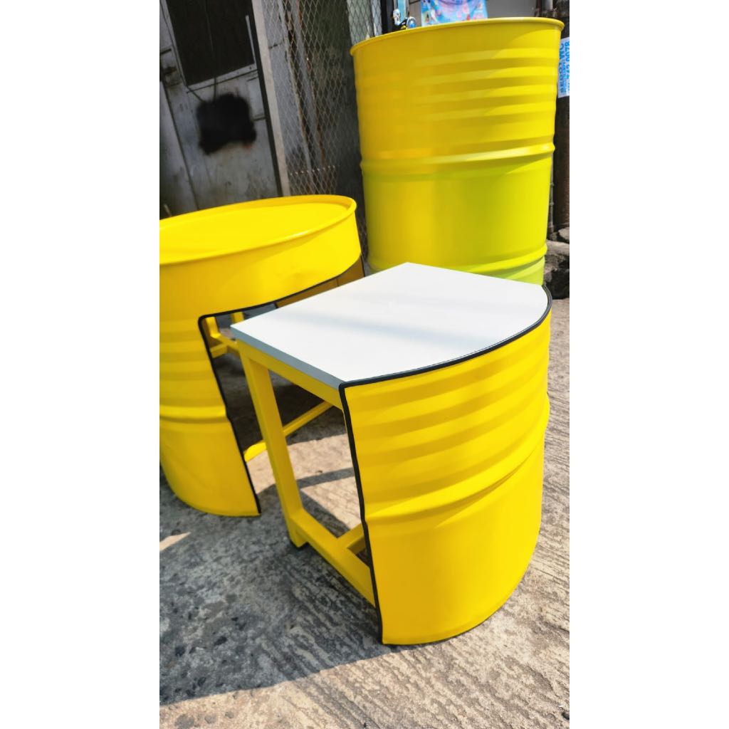 Meja Kursi Tong Drum Pendek Custom