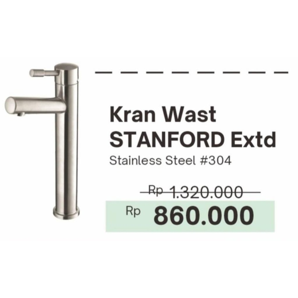 Halmar Kran Stanford Extended Stainless Steel 304