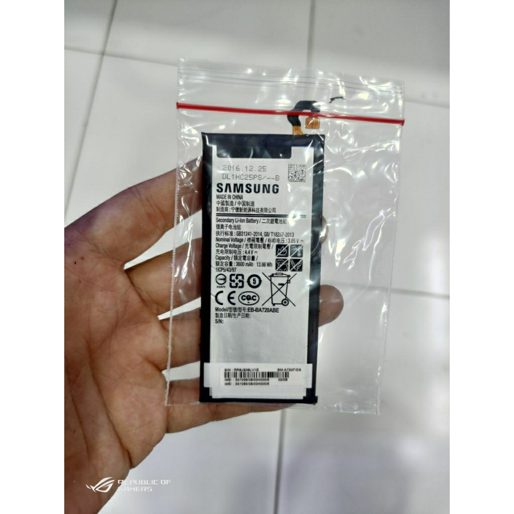 baterai sam a7 2017 a720 cabutan / copotan
