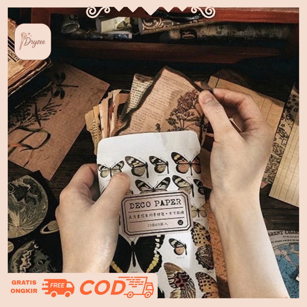 

Kertas Dinding Art Vintage Years Letter Pack 60 Lembar - MB12