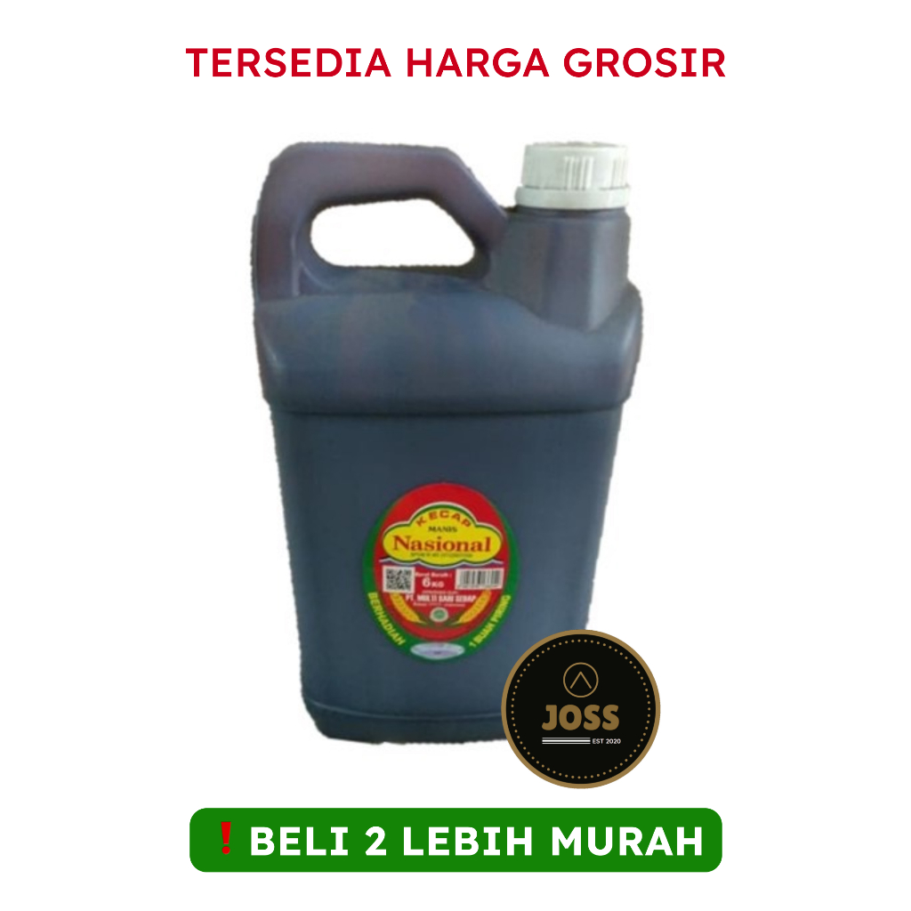

[KHUSUS INSTAN] Kecap Manis Nasional 6kg Jerigen