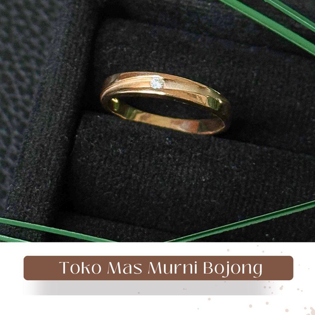 Cincin emas kawin silang 6K toko mas murni