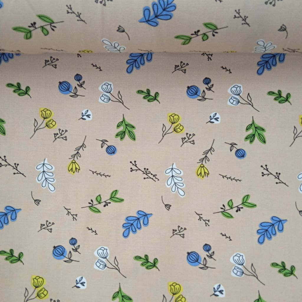 KAIN KATUN RAYON PREMIUM IMPORT MOTIF BUNGA