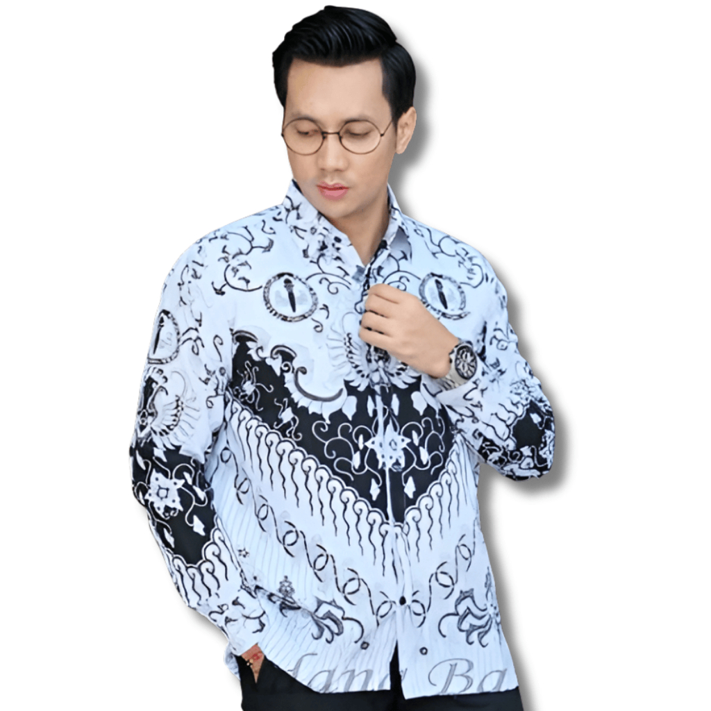 Seragam Batik PGRI Pria Wanita Full Furing Bahan BSW Premium Motif Kusuma Bangsa