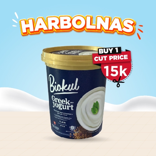 

BUY 1 PCS GET DISC 15K BIOKUL GREEK YOGURT PLAIN 473 GR