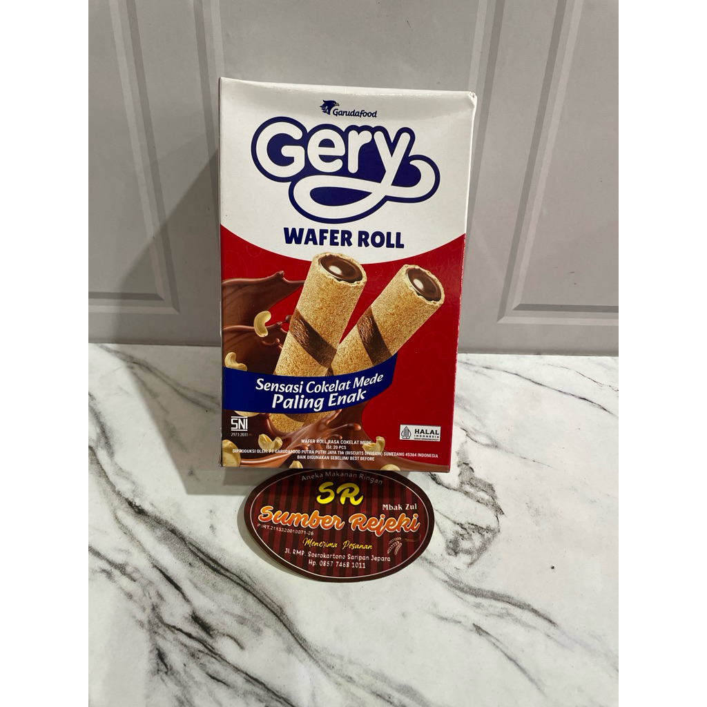 

GERY WAFER ROLL COKELAT MEDE ISI 20pcs