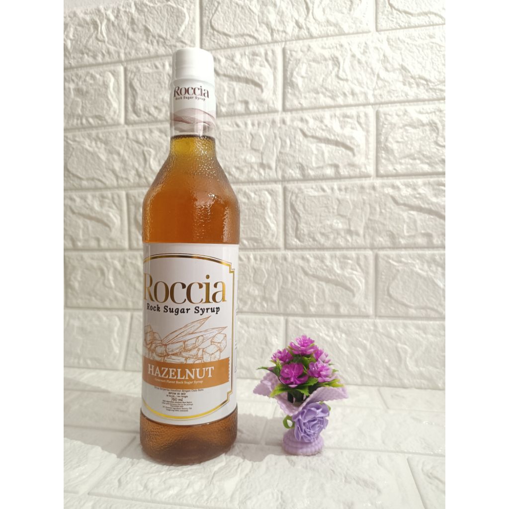 

Minuman sirup ROCCIA rock syrup sugar hazelnut 760ml