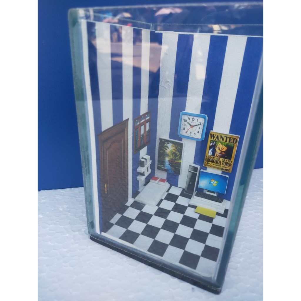 akuarium unik cupang.akuarium mini cupang tema kamar