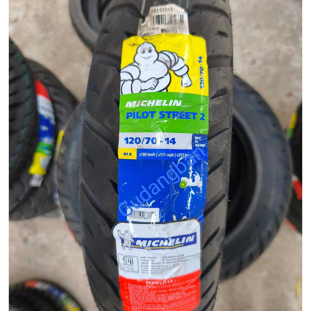 ( PS2 - RING 14 ) Michelin Pilot Street 2  120 70 14 Ban motor pcx vario 160 TUBELESS