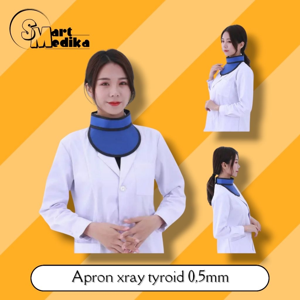 APRON PROTECTIVE XRAY TYROID 0,5mm / APRON TYROID SHIELD XRAY PELINDUNG LEHER 0,5