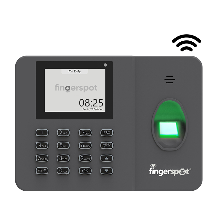 FINGERSPOT REVO W-202BNC FINGERPRINT ABSEN WITH WIFI AND BACKUP BATTERY