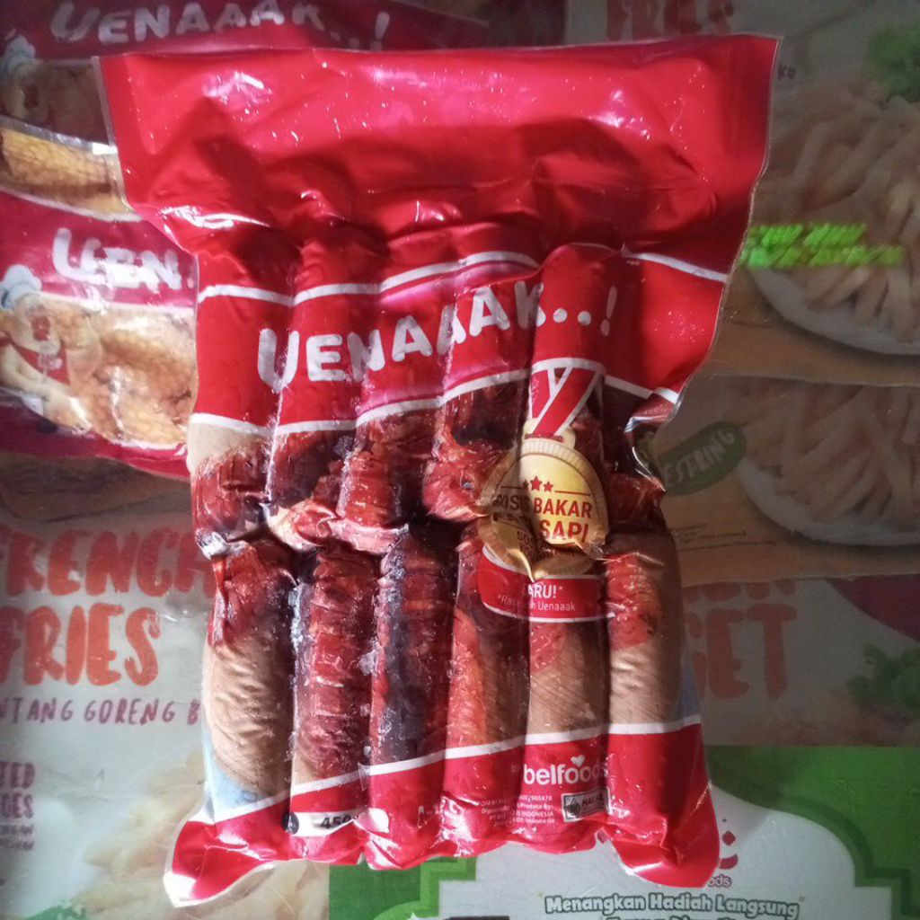 

BELFOODS Sosis Ayam Bakar rasa sapi 450gr 450 gram Uenaaak