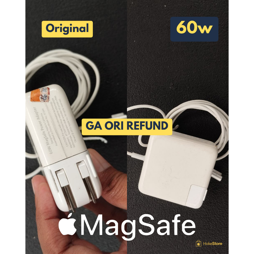 Macbook Charger Ori Magsafe 1 60W Second Apple Copotan Garansi