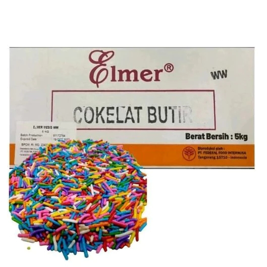 

Elmer Meses 5KG / Meses Elmer / Meses Warna Warni / Meses Hijau / Meses Pink / Meses Elmer Repack / Meses Dark Cokelat