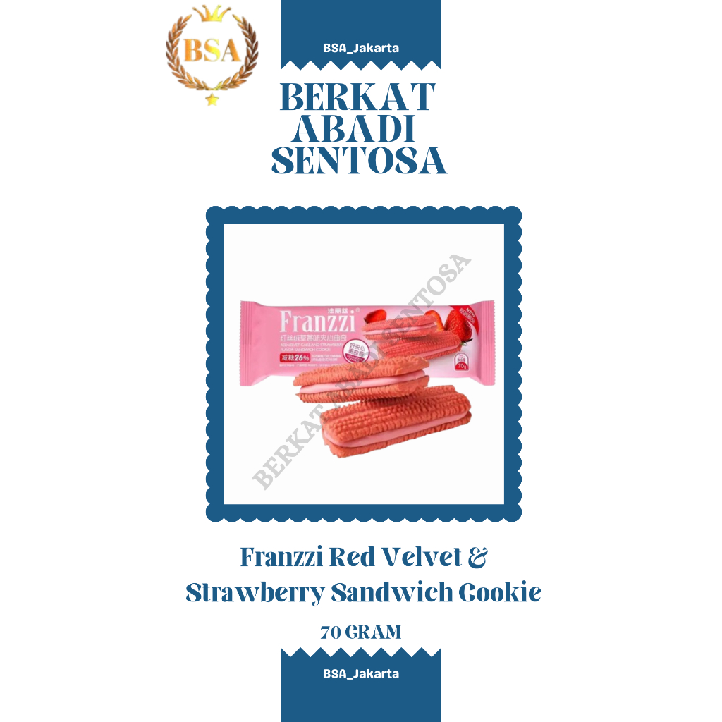 

Franzzi Red Velvet & Strawberry Sandwich Cookie (70 gr)
