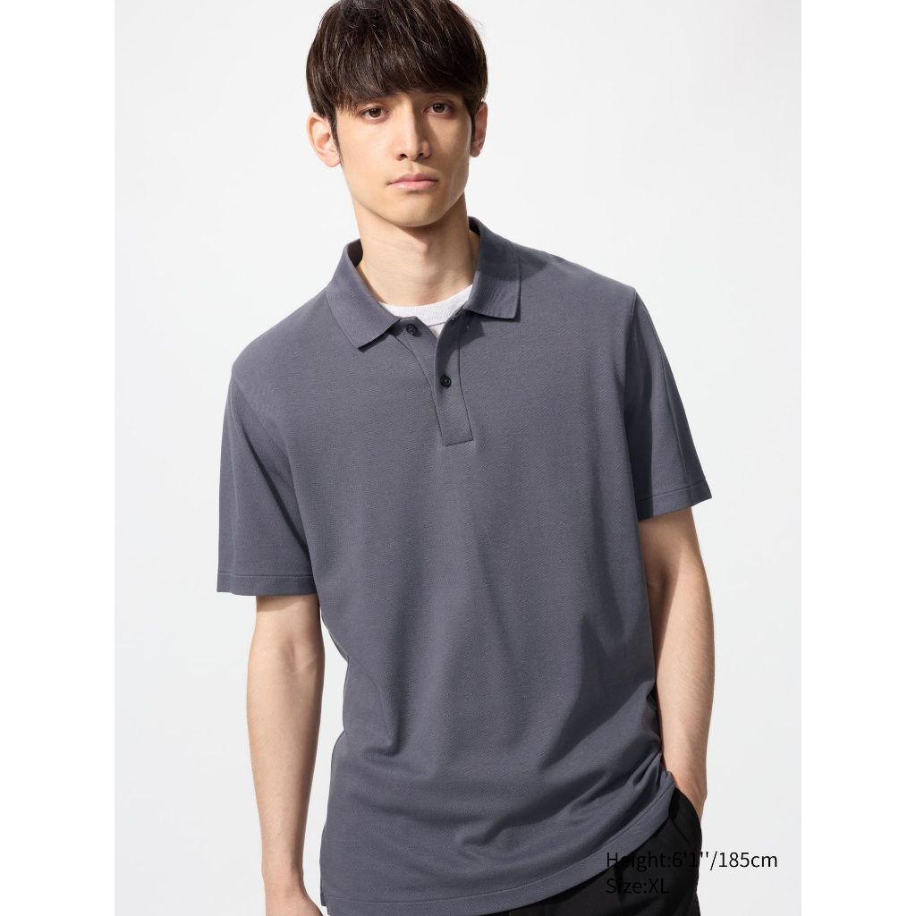 Uniqlo AIRism Katun Kaos Polo Pique