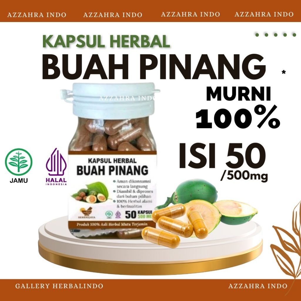 

kapsul serbuk buah pinang 100% original