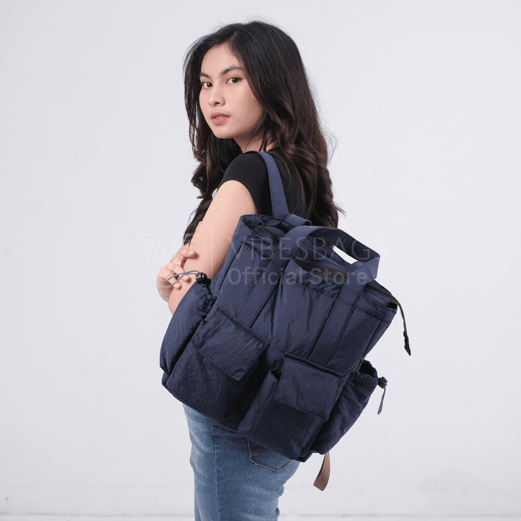 [VIBESBAGS] Totepack Vilan Tas Ransel Nylon Waterproof