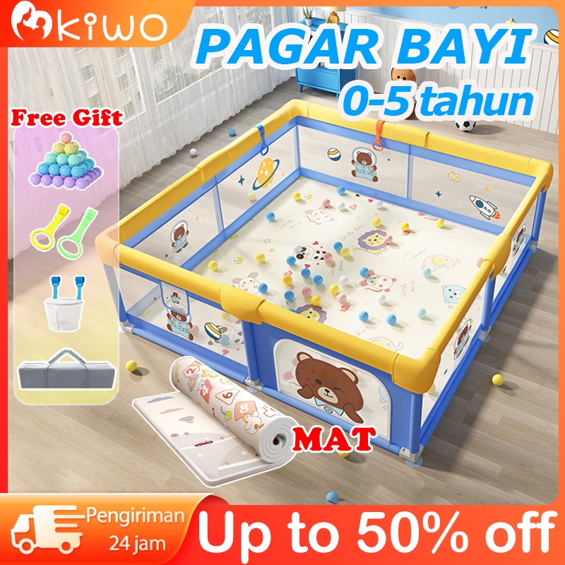 Pagar Bayi Bermain Mandi Bola Anak Pembatas Kasur Pagar Bayi Pagar Mainan Anak Playground Anak