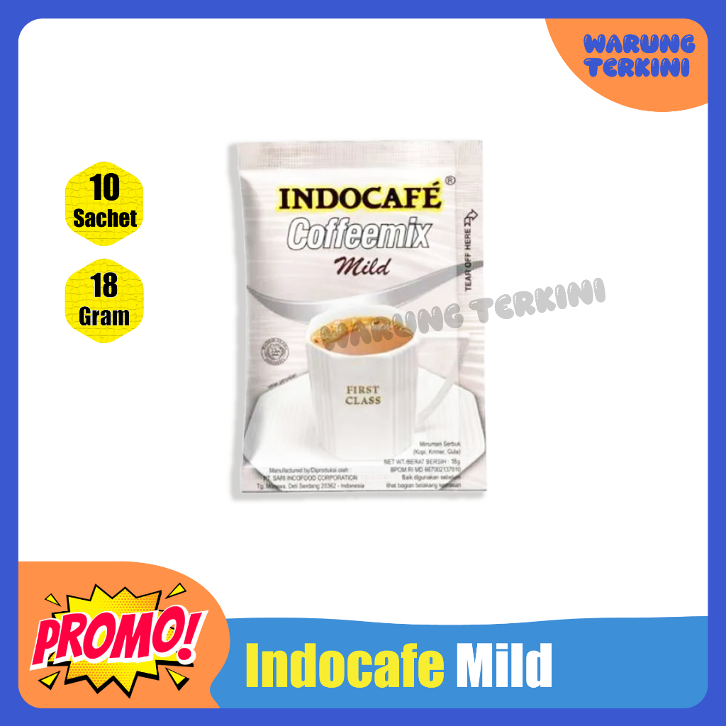 

Indocafe Coffeemix Mild 1 Renceng 18gr | Kopi instan 3in1 Kopi Krimer Gula