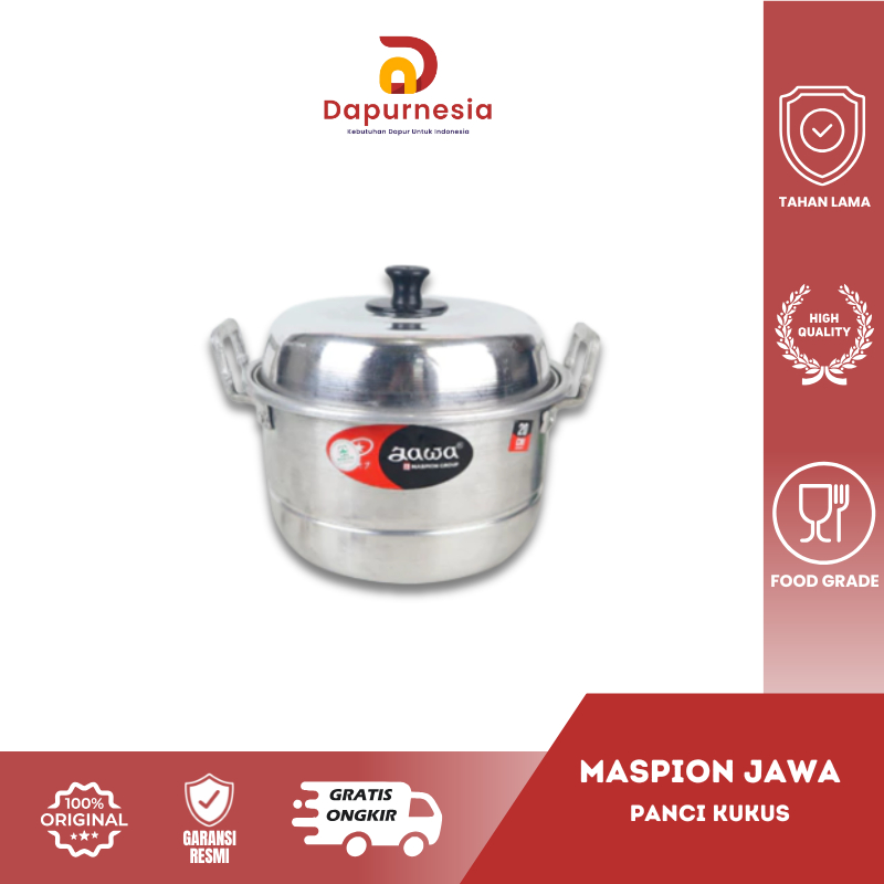 Maspion Dandang Ekonomi Jawa 20 Cm Panci Kukus Aluminium Tebal - DN