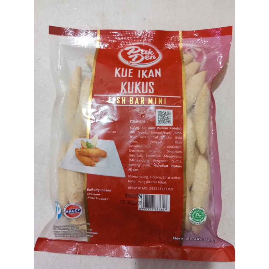 

Pakden Kue ikan Kukus Fish bar Mini 500gr