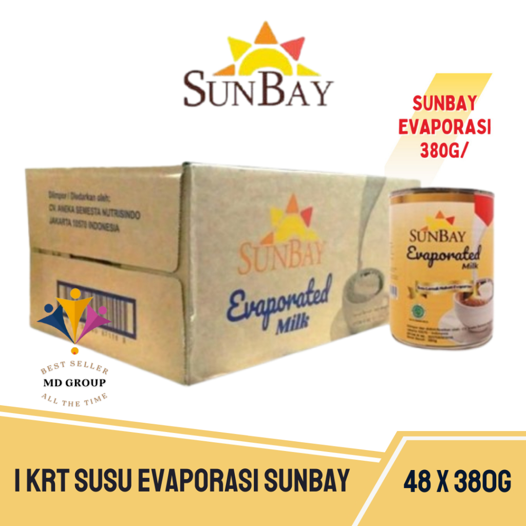 

SUNBAY SUSU EVAPORASI 1 KARTON (48X380GRAM) / SUNBAY EVAPORATED MILK (48X380GRAM)